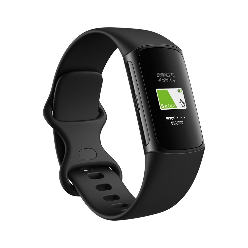 【Suica対応】Fitbit Charge 6 トラッカー Obsidian/Black [最大7日間のバッテリーライフ/GPS搭載/スマートウォッチ] [Obsidian/Black]