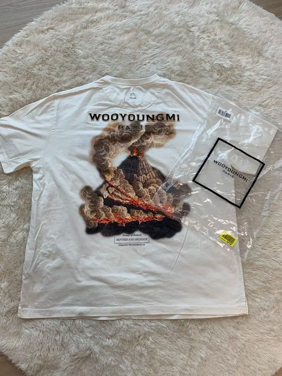 WOOYOUNGMI(ウーヨンミ) ボルケーノ バックロゴ Tシャツ 52 （ 1