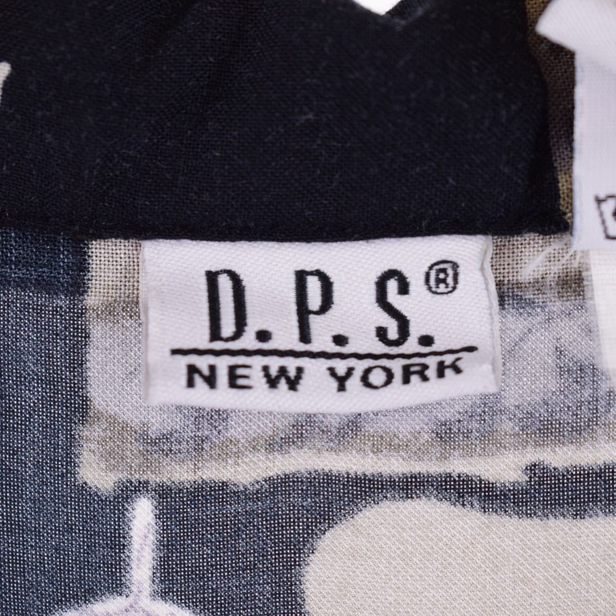 D.P.S NEW YORK 総柄 オープンカラー レーヨン 半袖 ブラウス