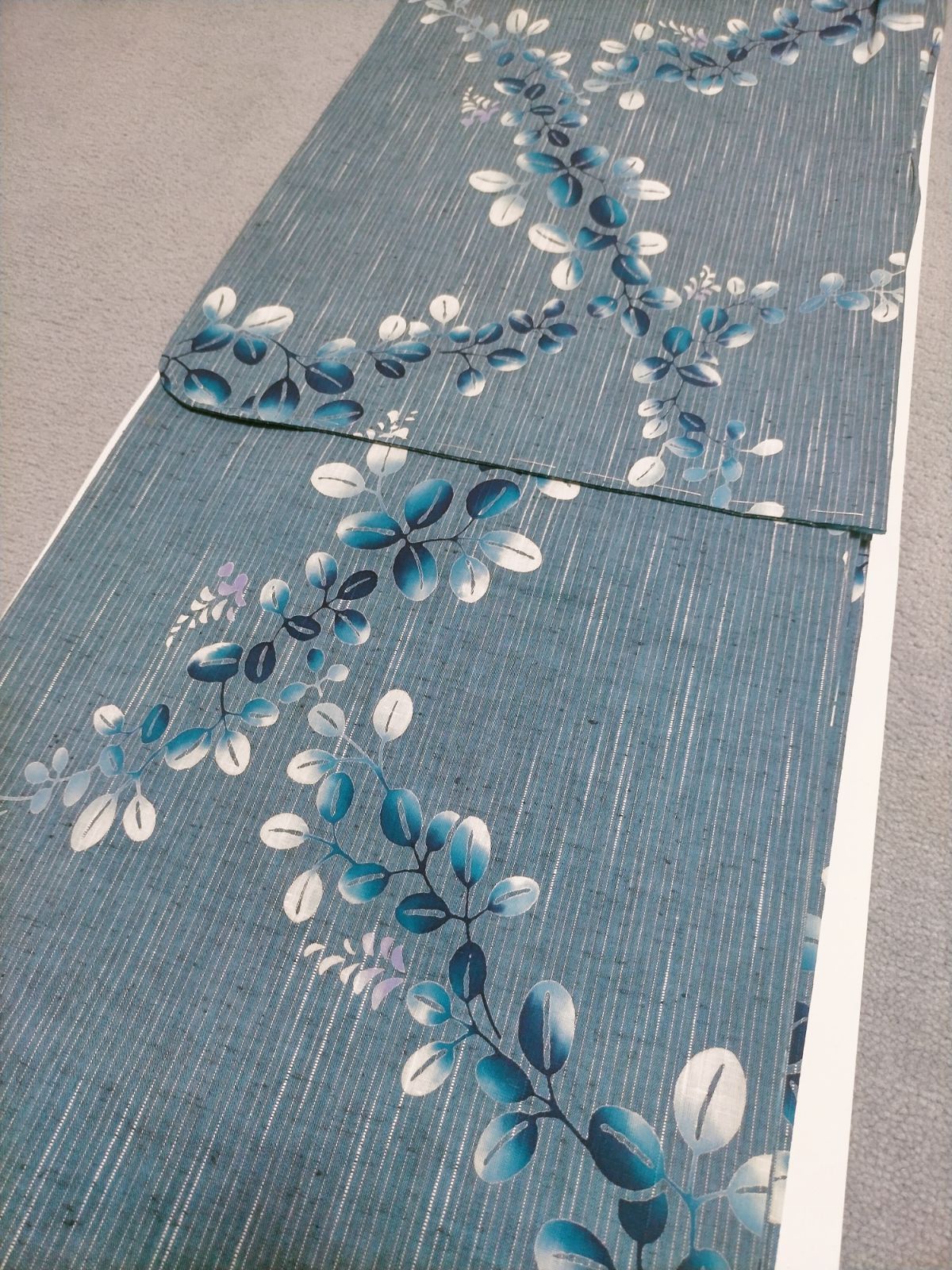 竺仙☆つむぎ浴衣仕立て上がり 美しい キモノ 着物 雑誌