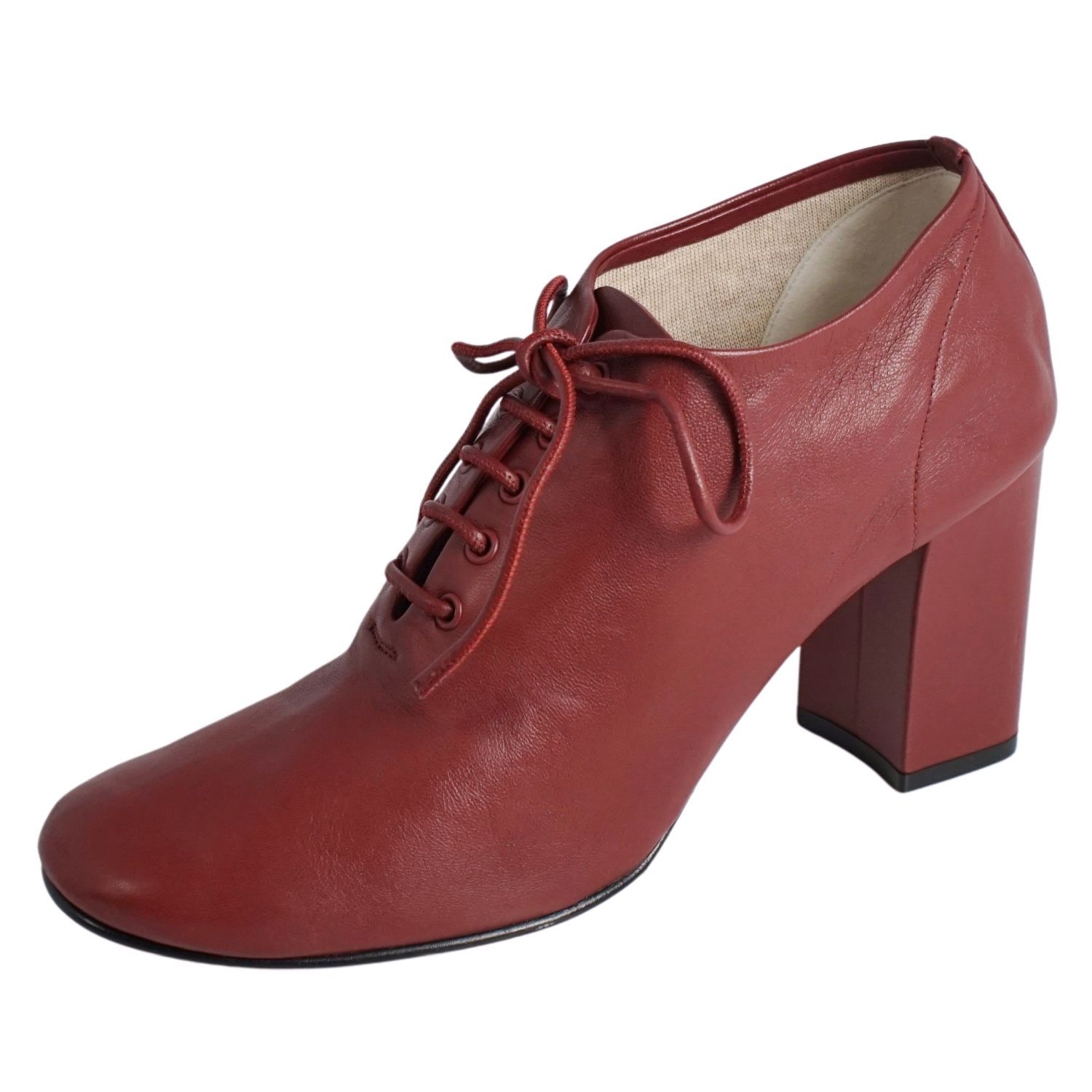 セリーヌ CELINE レザーシューズ フィービー期 レースアップ ヒー