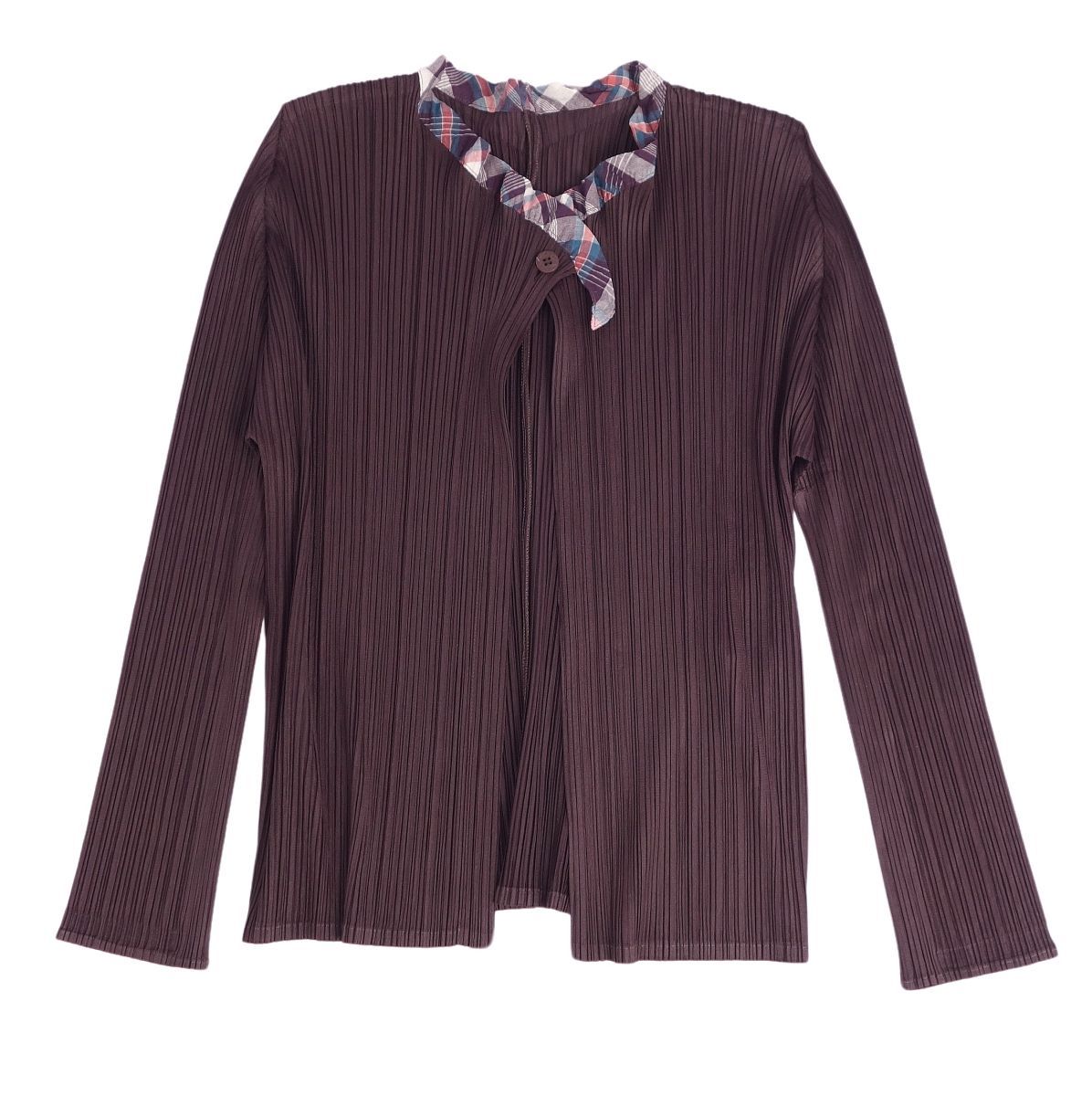 美品 プリーツプリーズ イッセイミヤケ PLEATS PLEASE カーディガン 