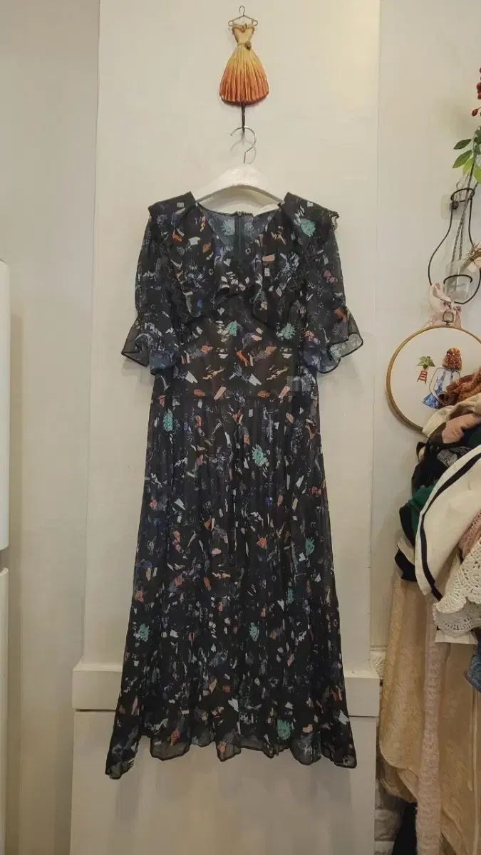 DEWL セイラー シフォン ワンピース