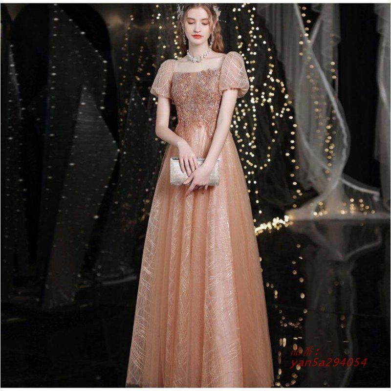 ロングドレス 演奏会用 パーティードレス 結婚式 ドレス ステージドレス ピアノ 20代30代40代 大きいサイズ コー合唱衣装 発表会 成人式 大人 マキシ丈 yan5a294054