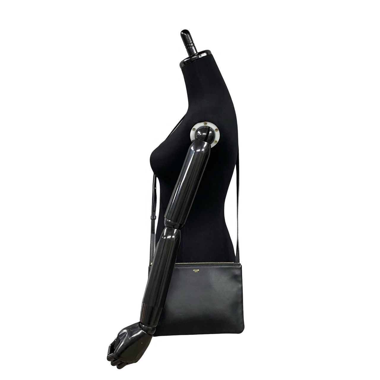 ほぼ未使用 希少品 CELINE セリーヌ トリオ レザー 本革 ほぼ未使用 希少品 CELINE セリーヌ トリオ レザー 本革