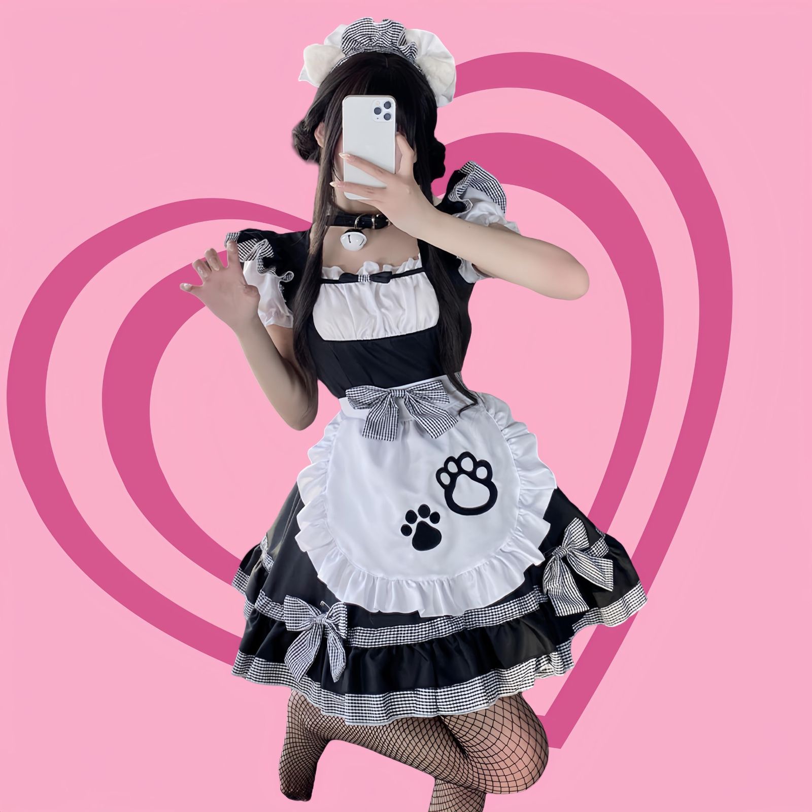 ロリータメイド衣装新品サイズ4XL男性も購入可 dokuichigo_di053226