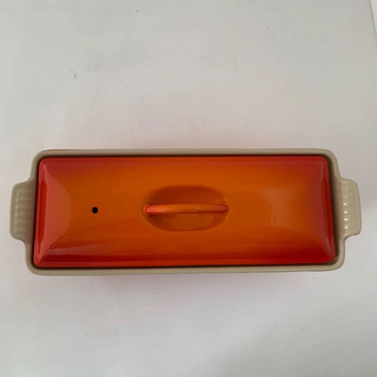 Le Creuset ル・クルーゼ テリーヌ皿 オレンジ 耐熱容器 28cm - メルカリ