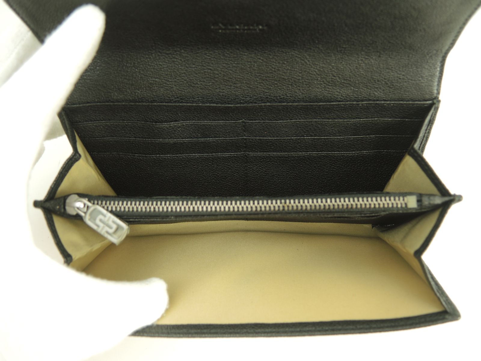 ブルガリ ロングウォレット パレンテシ レザー黒 2つ折長財布 未使用