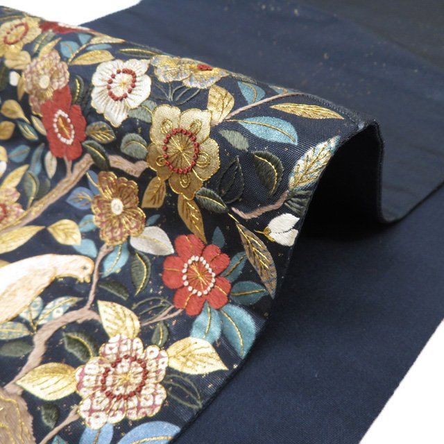 正絹　お太鼓部分　蘇州刺繍帯　訪問着以上 正絹 お太鼓部分 蘇州刺繍帯 訪問着以上-商品は送料無料・返品無料