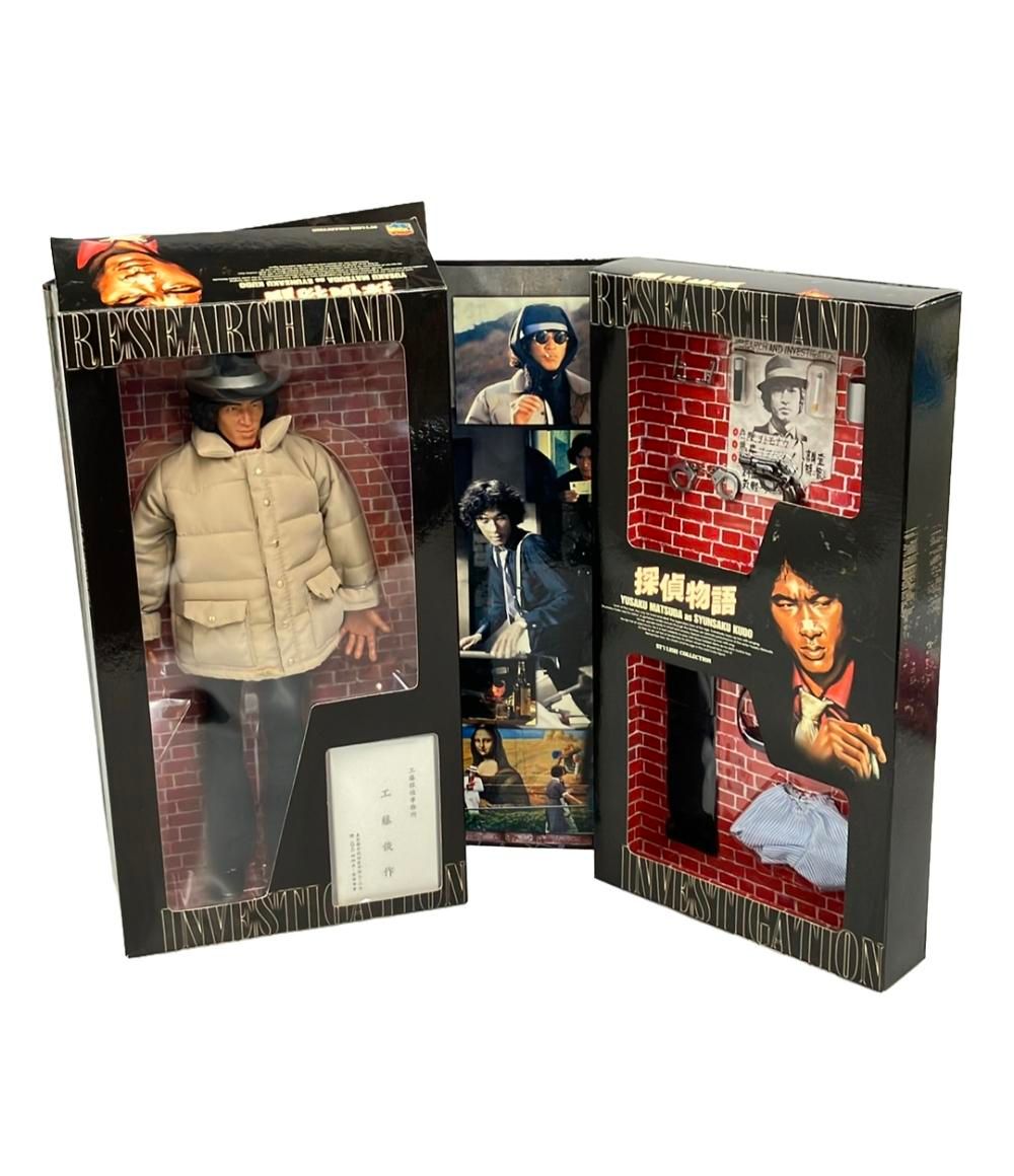 美品 フィギュア 探偵物語 松田優作as工藤俊作 黒スーツver メディコム