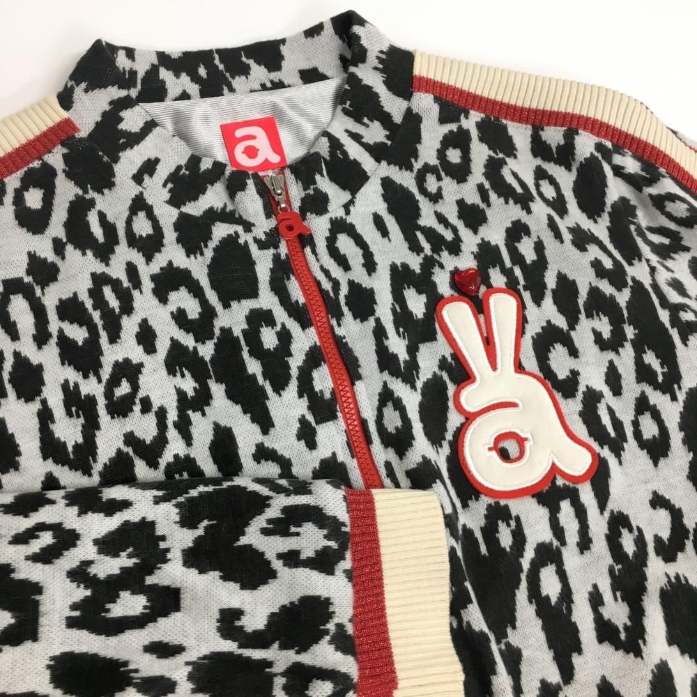 ジャケット 黒×白×レッド