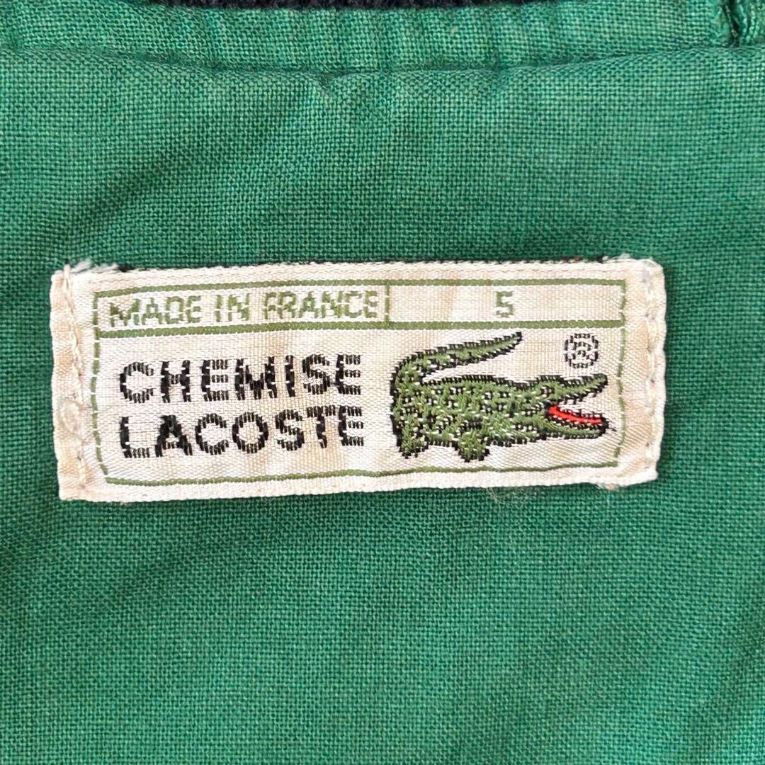 シュミーズラコステ ブルゾン メンズ L ネイビー刺繍ワッペン フランス 