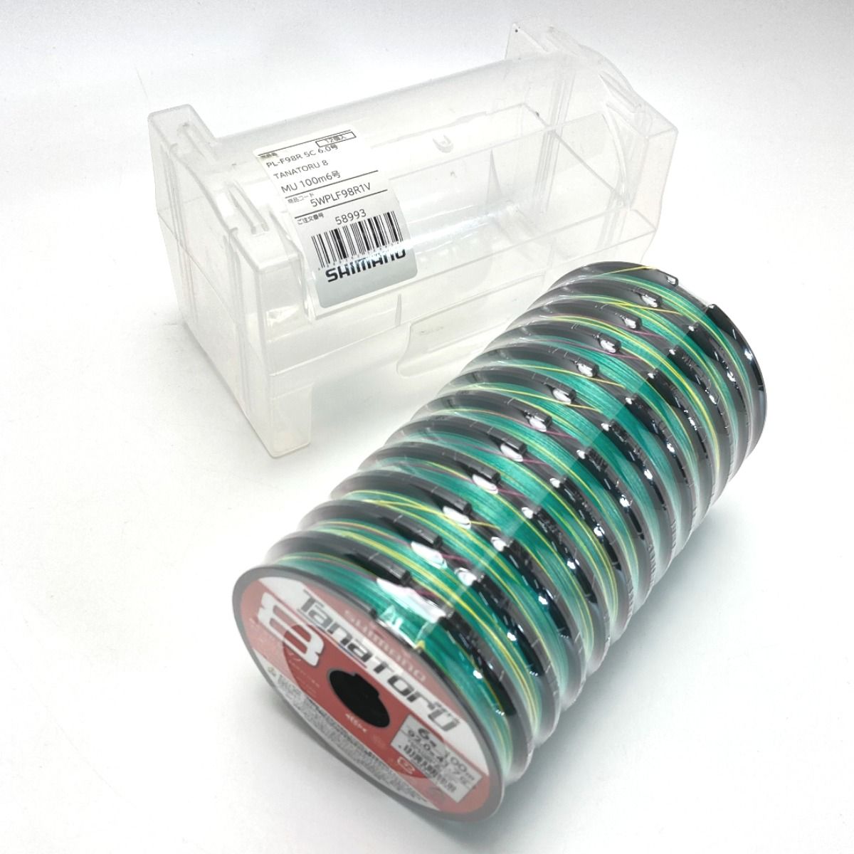 未使用品♪シマノSHIMANO タナトル8 100m連結4号★12連　ケース付き シマノ シマノ/SHIMANO タナトル8 100m連結(最大1800m) 0.6, 0.8