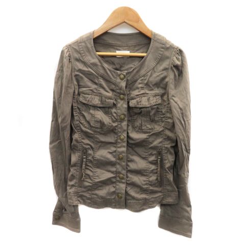 PASSIONE パシオーネ ミリタリーブルゾン チャコール