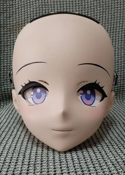 全頭マスク カツラ付き ロック付き NO.499 マスク ドール ヘッドロリータ人形 コスプレ 仮装 変装 着ぐるみ コスチューム kigurumi