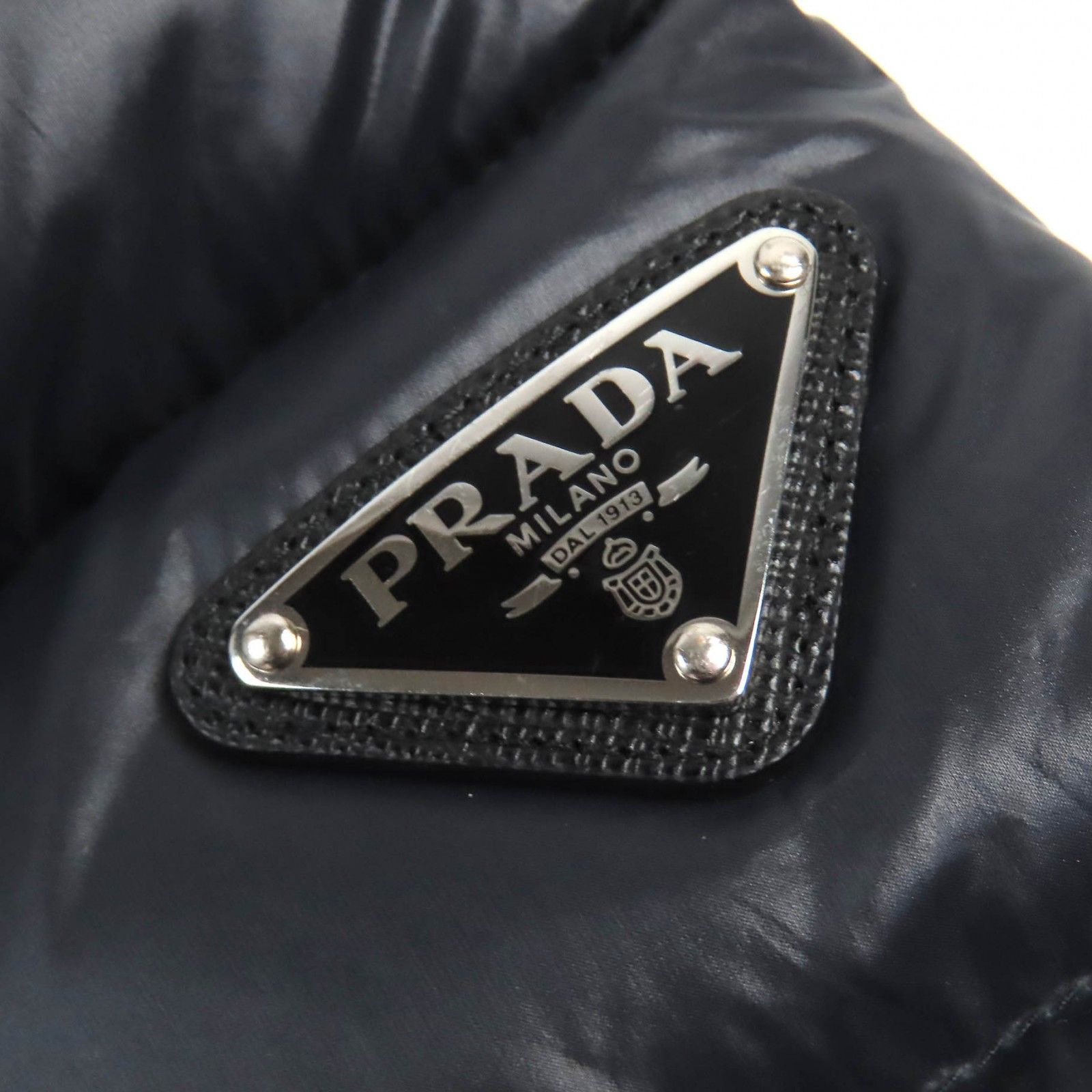 極美品△PRADA プラダ 2020年製 SGA654 トライアングルロゴ 三角  