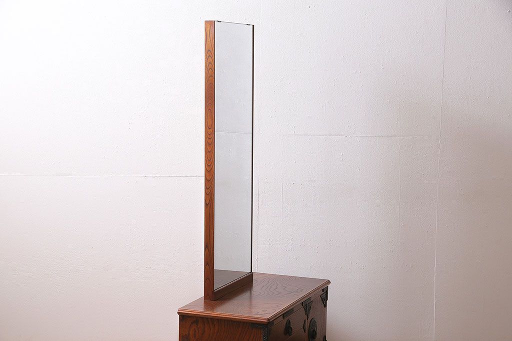 岩谷堂箪笥 鏡台 スツール付き 伝統民芸 中古 姿見 ミラー