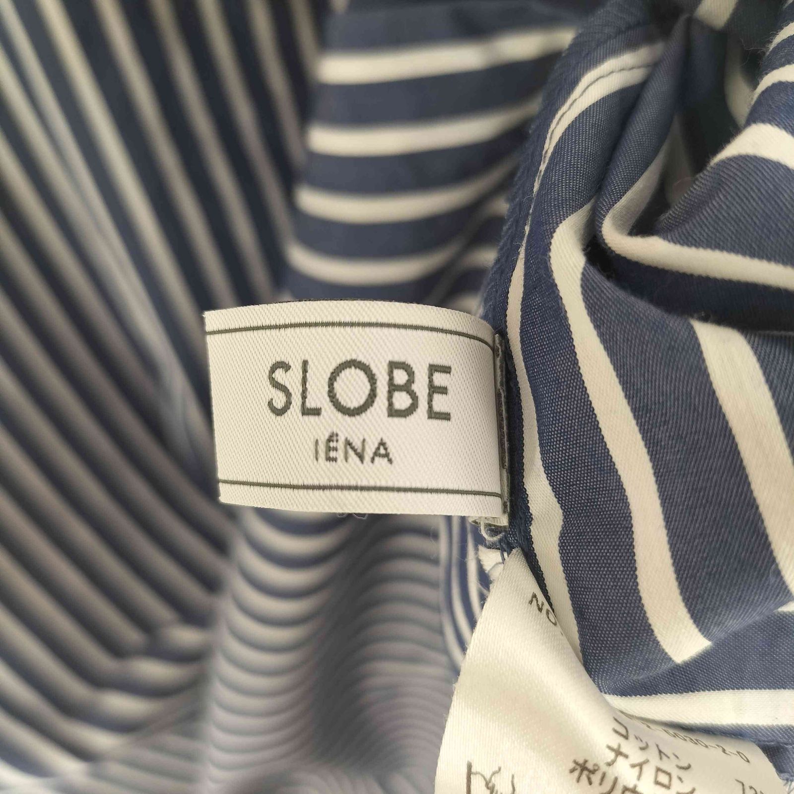 スローブイエナ SLOBE IENA ストライプスクエアワンピース