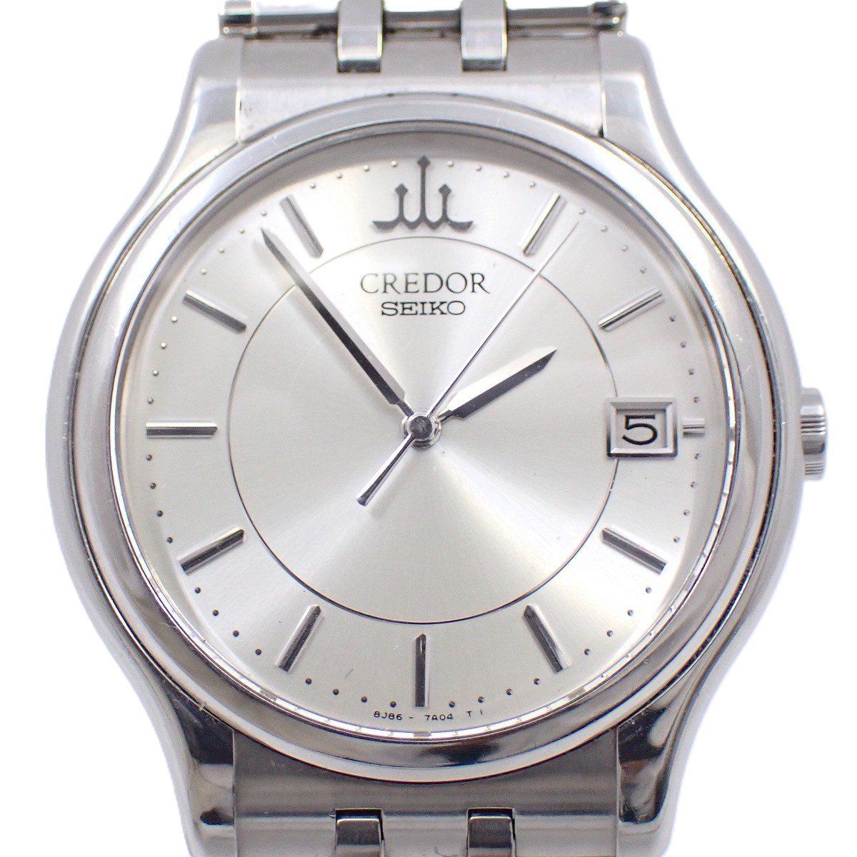 SEIKO セイコー クレドール シグノ クォーツ メンズ 腕時計 シルバー文字盤 純正SSベルト GCAZ009 | 8J86-7A00 いおき質店