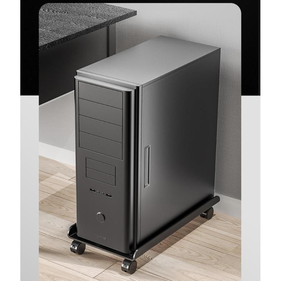 【新品】パソコンスタンド ブラック PCラックデスクトップラック 高さ調整可能 新品】パソコンスタンド ブラック PCラック デスクトップラック