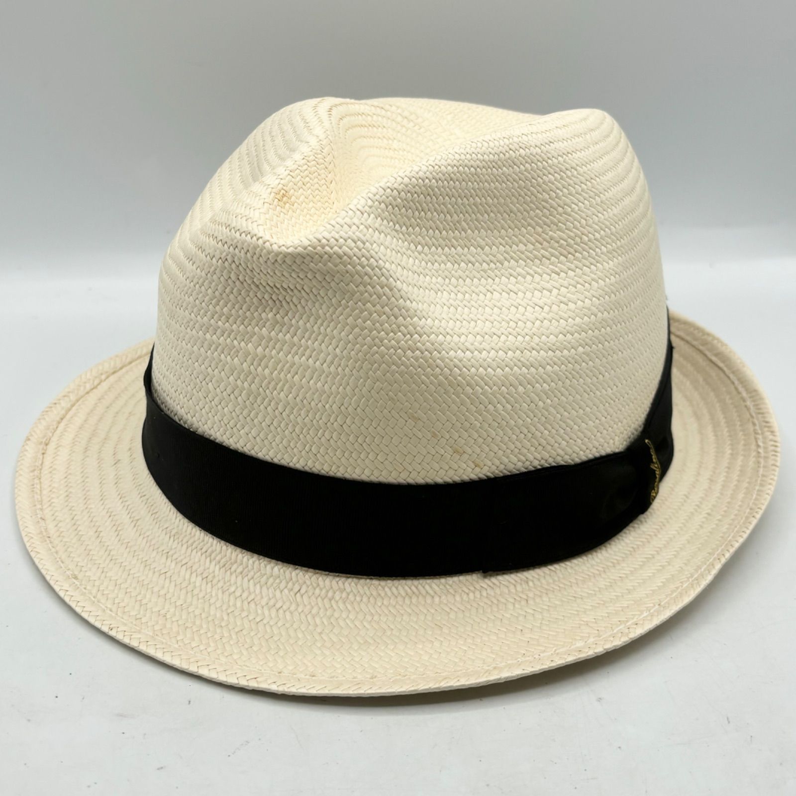 美品Borsalino 激レア　ハット　hat 60cmボルサリーノ Borsalino Hat ボルサリーノハットわら素材イタリア製