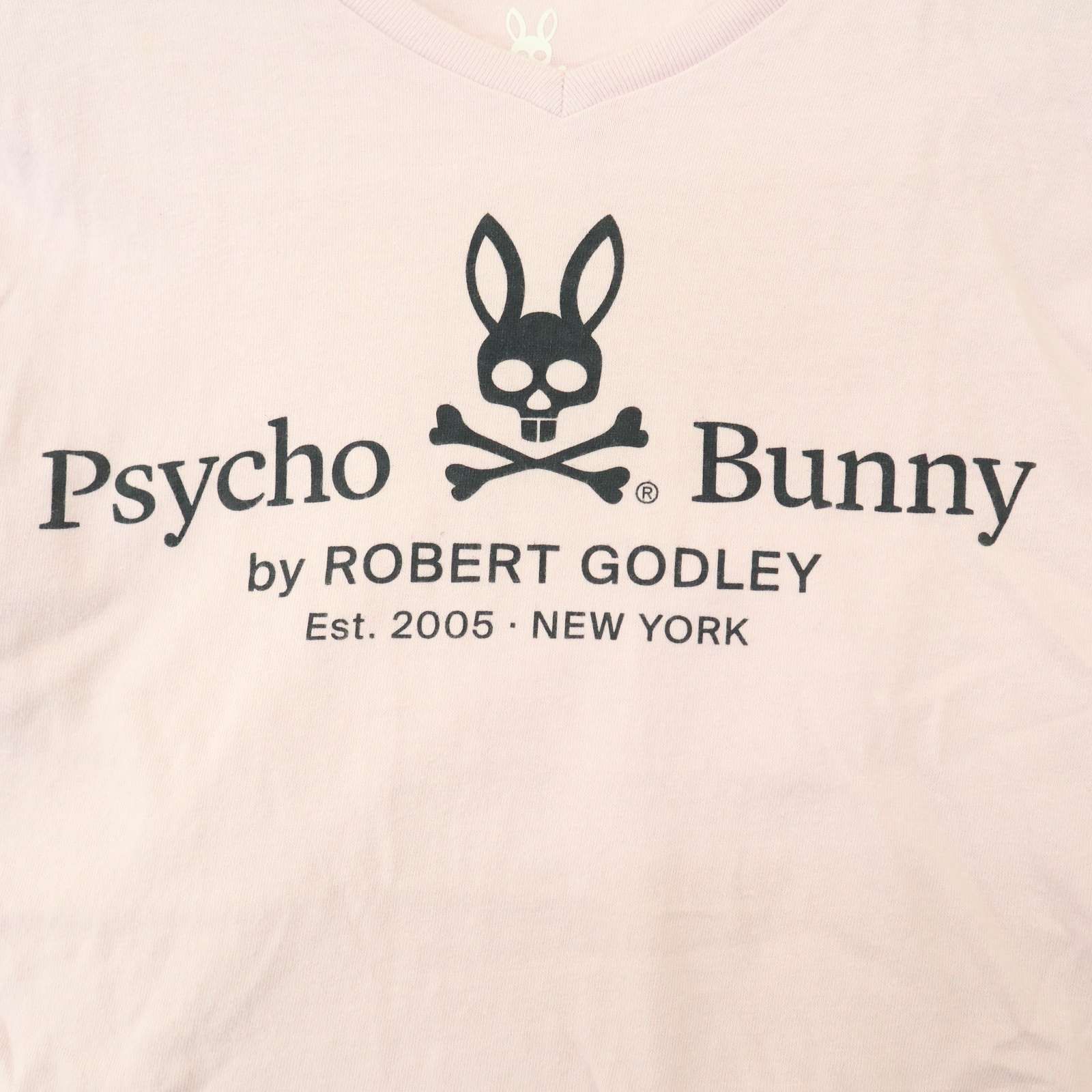Psycho Bunny サイコバニー 春夏 ビッグ ロゴ☆ 半袖 Vネック T