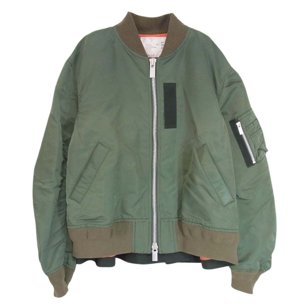 SACAI Dr.Woo Edition カーキ ナイロン ボンバー ジャケット