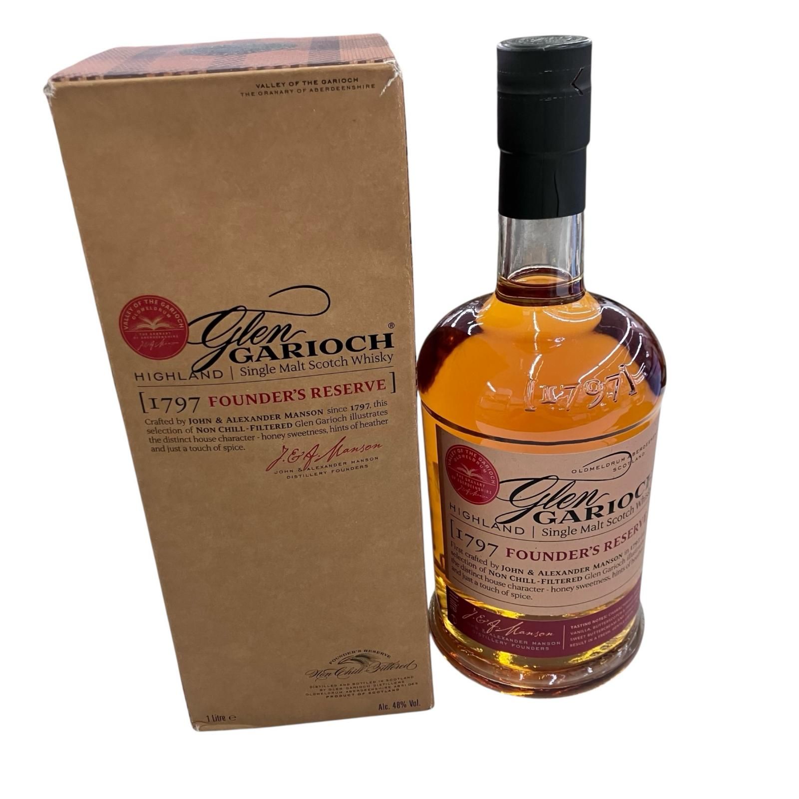 186000 GLEN　GARIOCH グレンギリー　1797　ファウンダーズ　リザーブ [240617HM020117] 186000 GLEN GARIOCH グレンギリー 1797 ファウンダーズ リザーブ