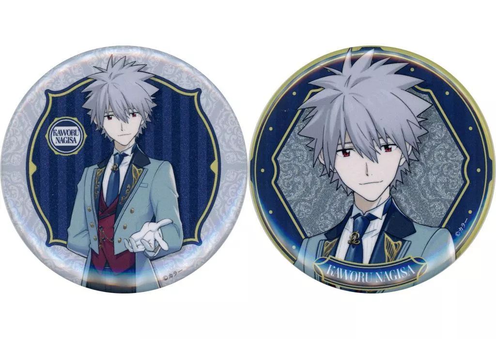 中古】バッジ・ピンズ [単品] 渚カヲル オリジナル缶バッジセット 「新