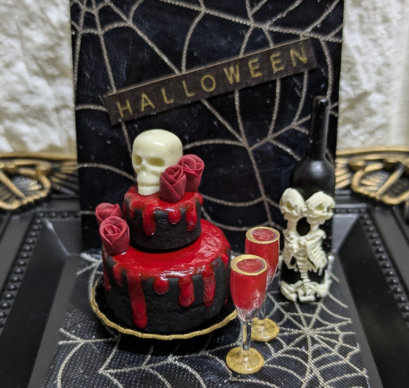 ミニチュア ハロウィンケーキセット ゴシック - メルカリ