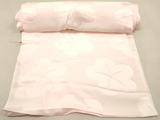 平和屋着物▽長襦袢 反物 着尺 草花地紋 暈し染め 逸品 未使用