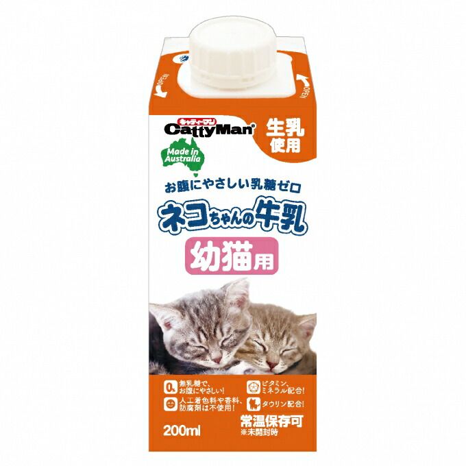 まとめ買い キャティーマン ネコちゃんの牛乳 幼猫用 200ml ×24セット