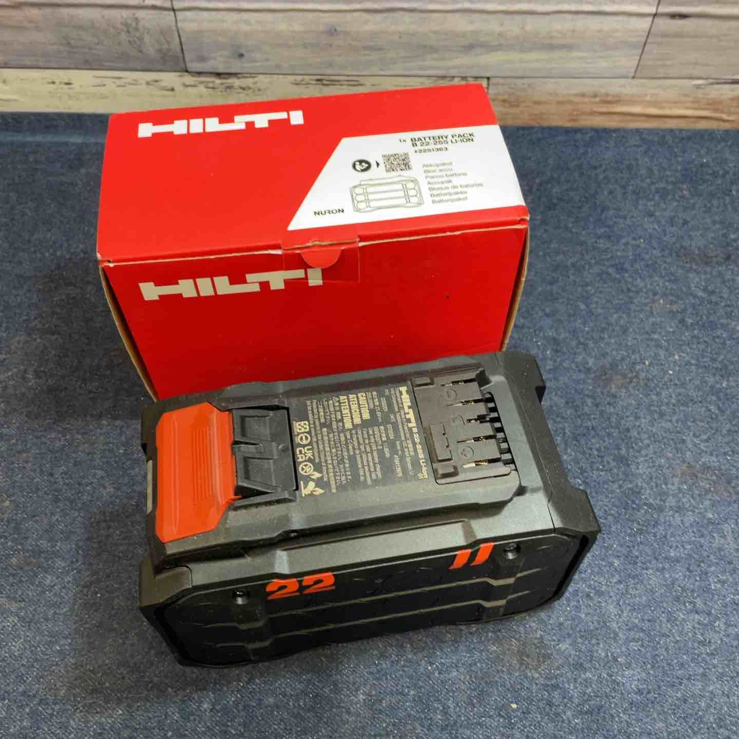 HILTI バッテリー B22-255 21.6V|11.85Ah 八潮店