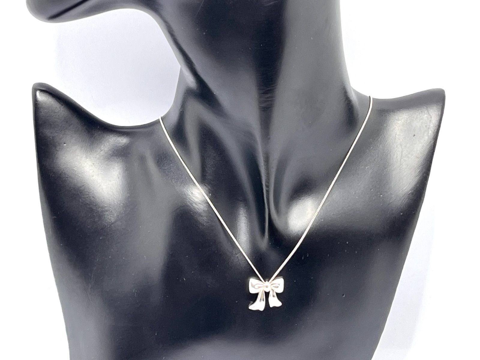 オールドティファニー リボン ネックレス シルバー925 TIFFANY&Co.】ティファニー リボン ネックレス シルバー925 シルバー