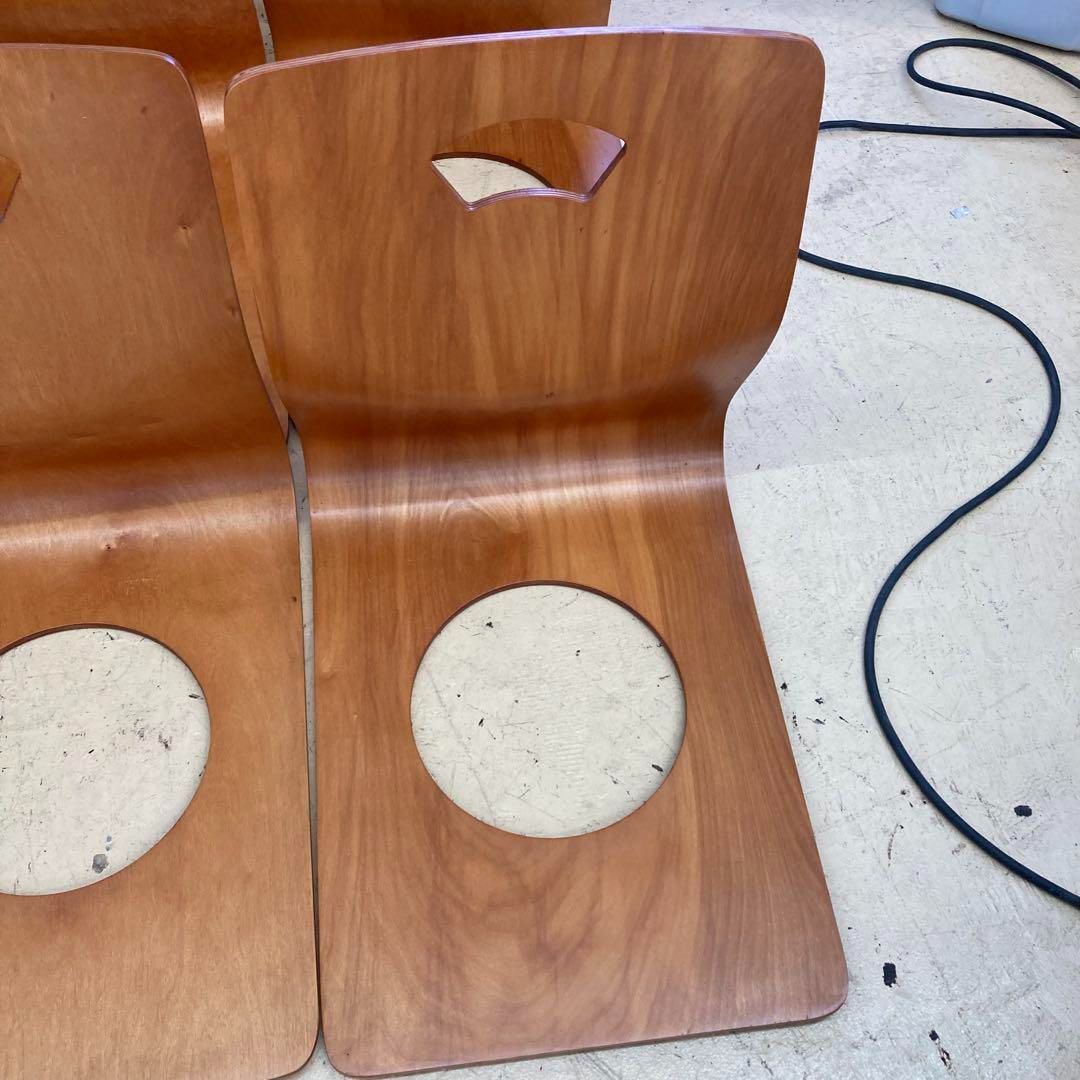 木製座椅 昭和レトロ 旅館 和室 6脚セット 木製座椅 昭和レトロ 旅館 和室 6脚セット - メルカリ