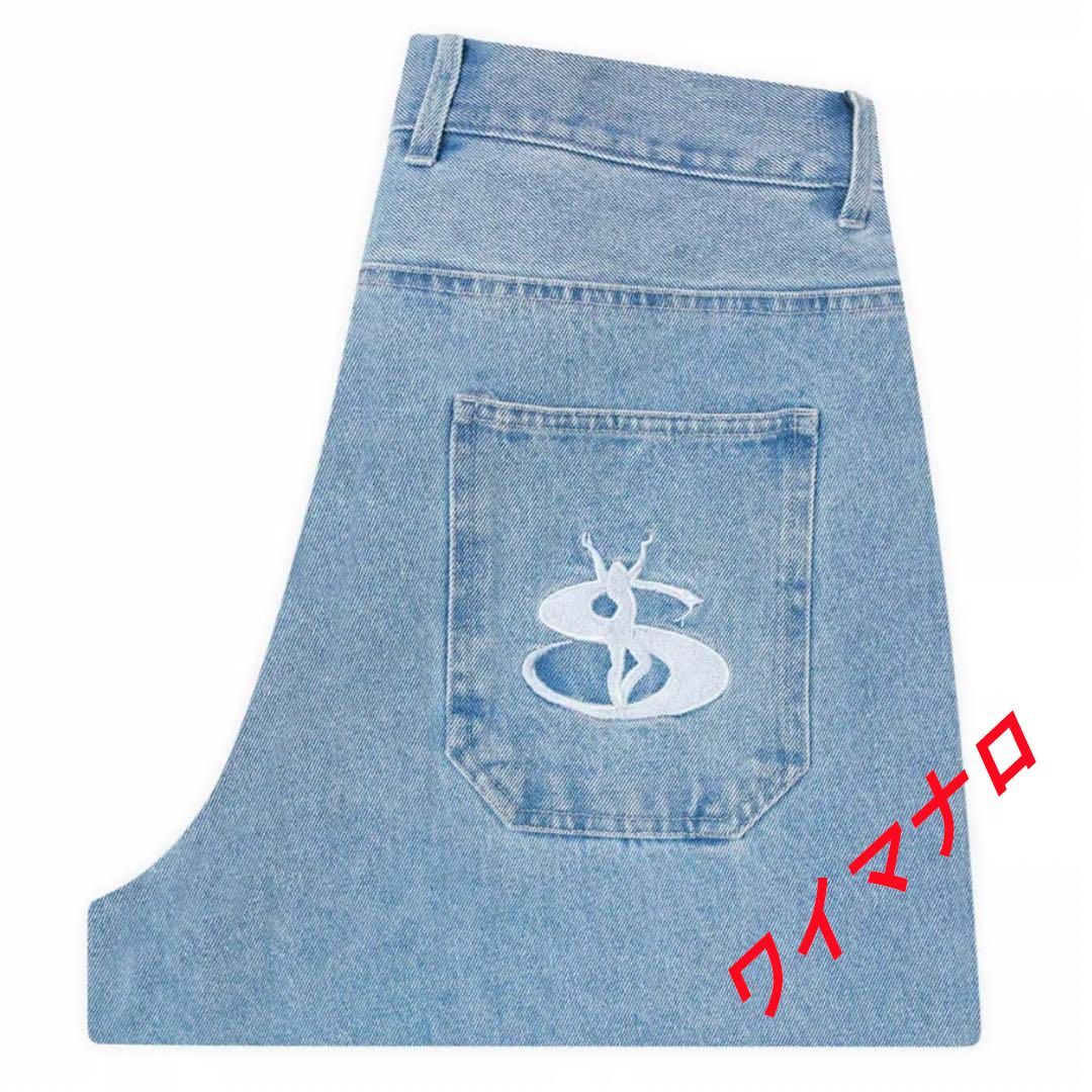 新品未使用 yardsale phantasy jeans Light Denim スケートボード 