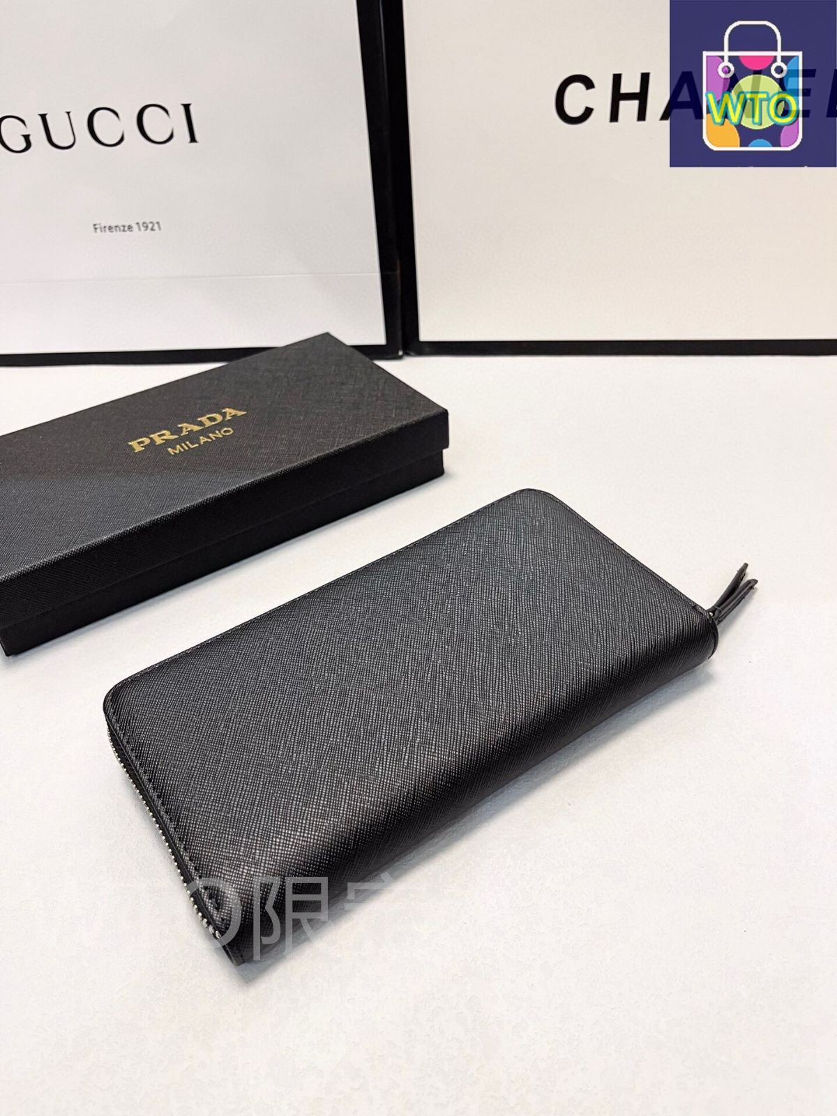 PRADA財布/革財布、両用パスケース財布、男女兼用[本日特価|新品