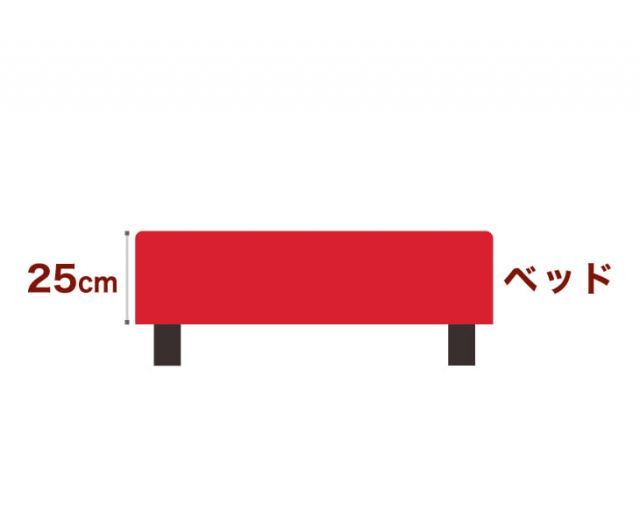 最新作,送料無料 【新品】THE BED (ザ・ベッド) セミダブル 120×195 cm マットレス :レッド 脚:ダークブラウン (18.5cm) 熟練の職人が手作りする オーダーメイド の 脚付きマットレス