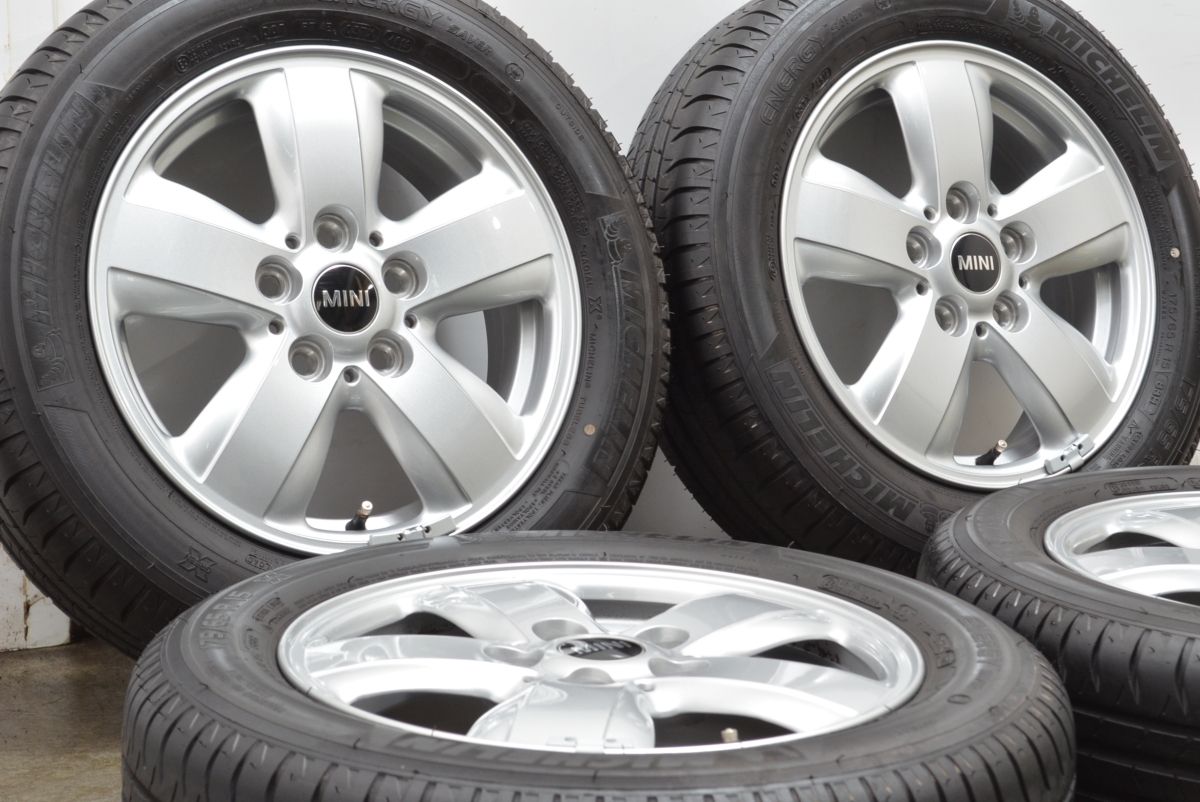ヘリスポーク492 ミニ F56 クーパー 純正 15in 5.5J 46 PCD112 ミシュラン エナジーセーバー 175 65R15 品番 6855101 MINI F55 F57