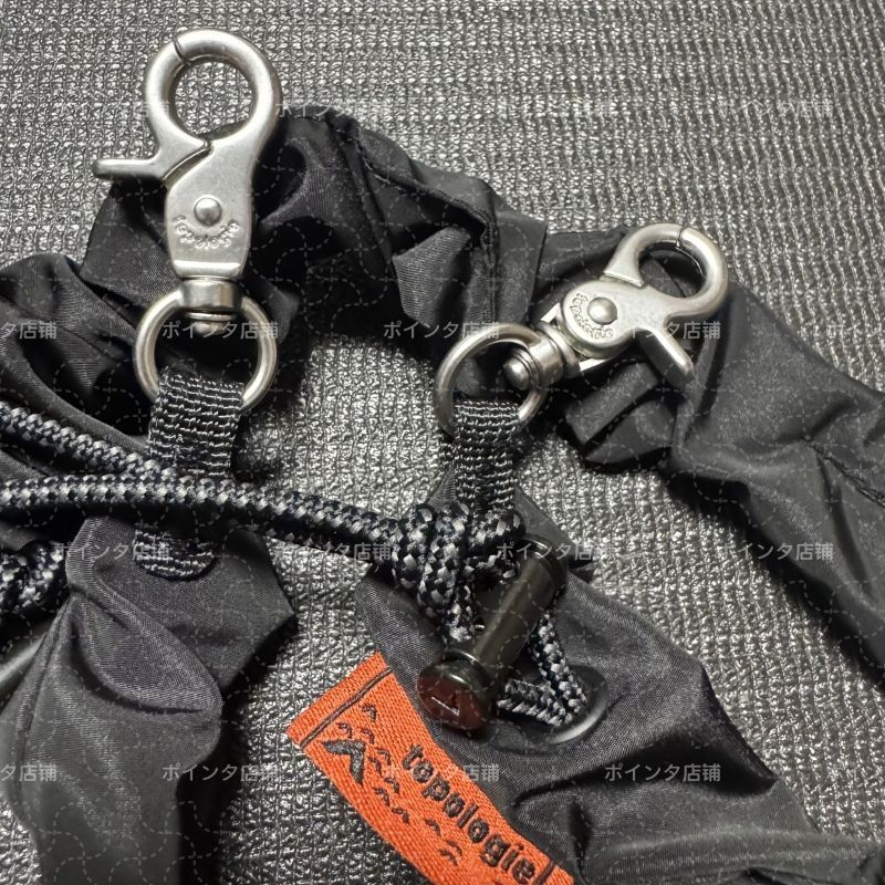 美品 Topologie Bungee Strap Black Satin【ストラップ単体