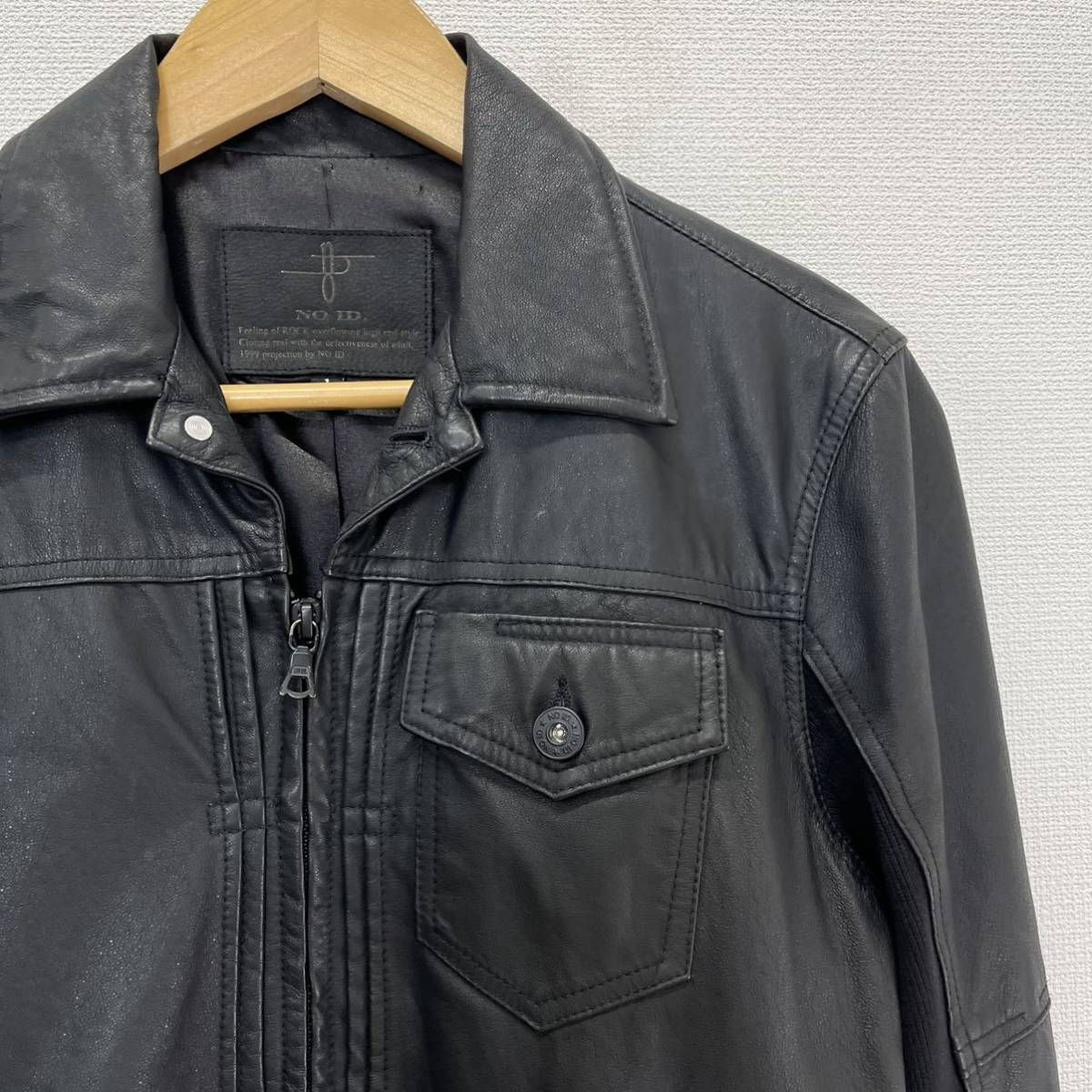 NOID ノーアイディー 824030-359L PIGレザーZIP-Gジャン 豚革 レザー 