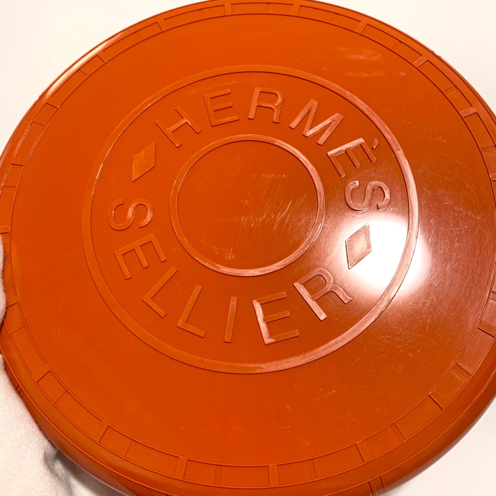 HERMES エルメス セリエ 犬用 フリスビー ウフ その他雑貨 H800544E 01   バイオプラスチック フー オレンジ系    【本物保証】