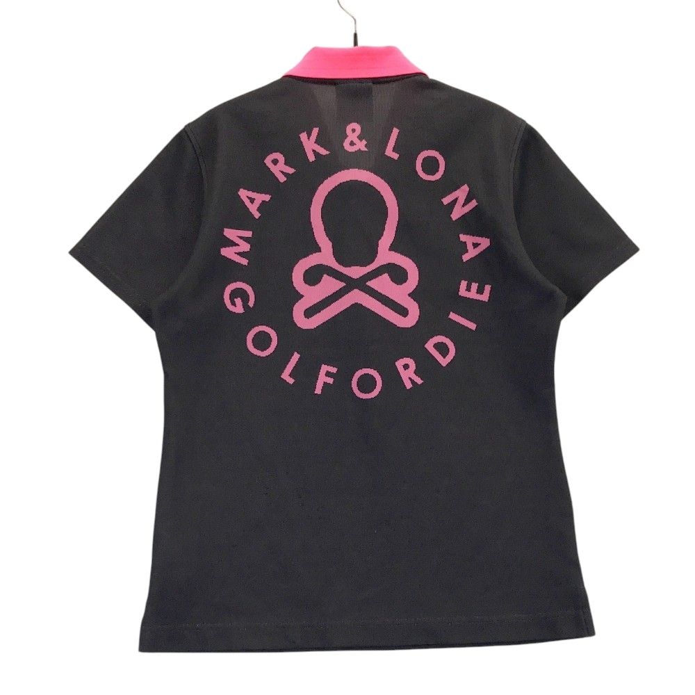 MARK & LONA 黒 ポロシャツ　レディース　38サイズ サイズ：38 MARK&LONA マークアンドロナ 半袖 ポロシャツ