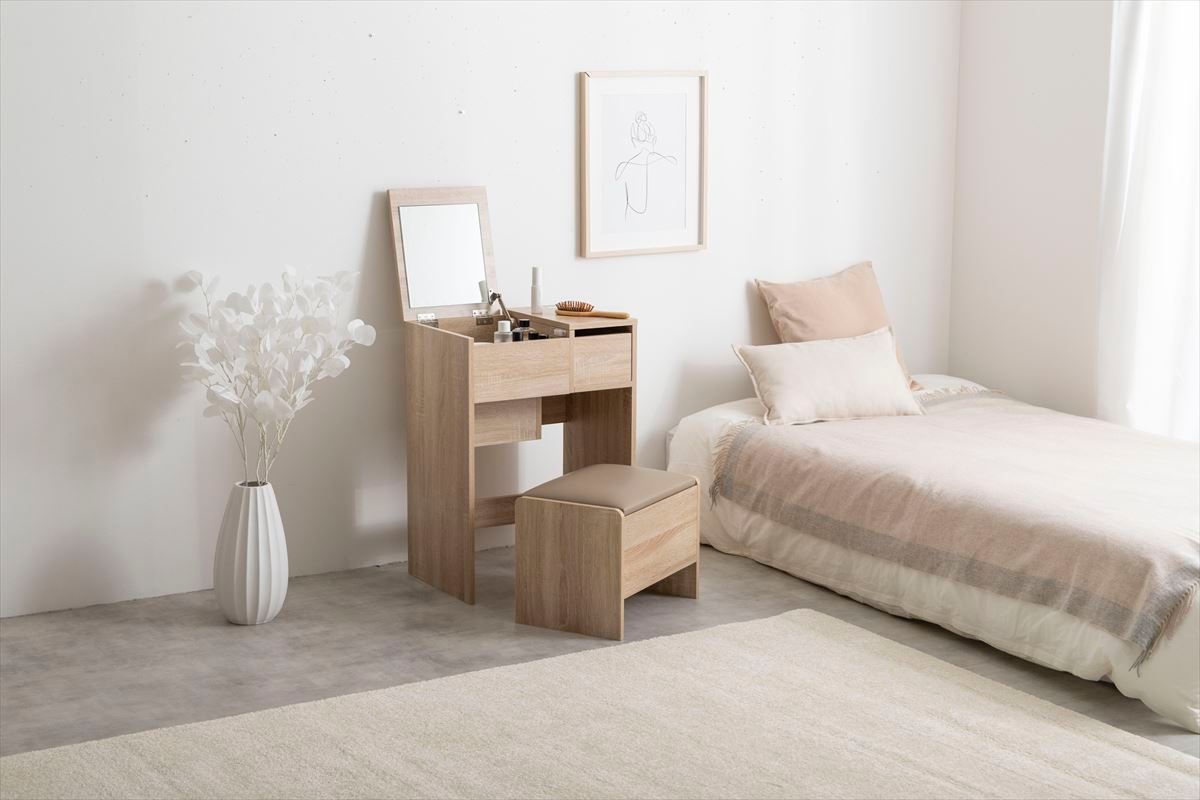 販売済み ♪コンパクトドレッサー［幅50cm］ Qure おしゃれ ドレッサー