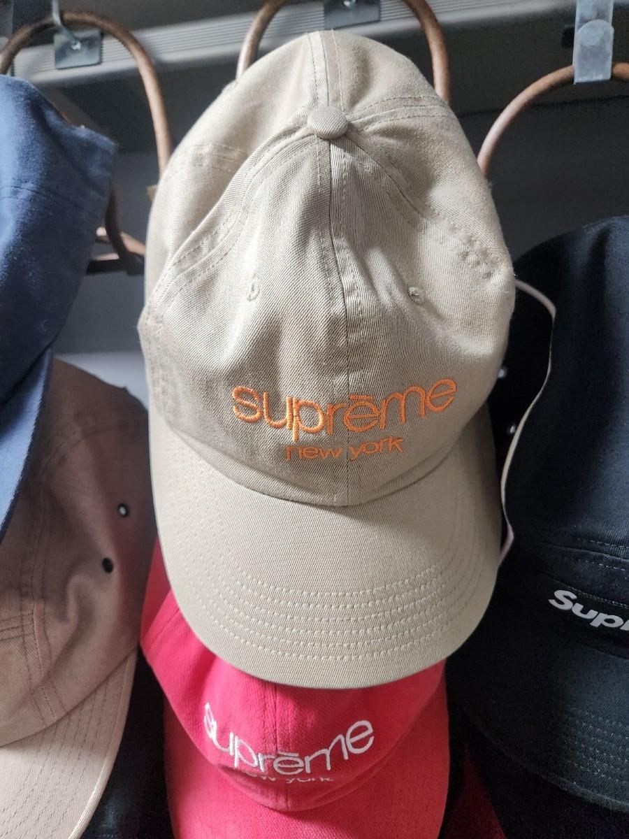【雷市場（ポンジャン）商品韓国直送】Supreme(シュプリーム) 6 パネルボールキャップ ベージュ オレンジ