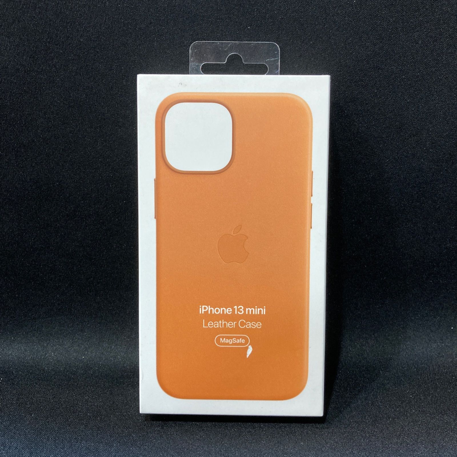 未使用品】Apple純正品 iphone13mini レザーケース ゴールデン