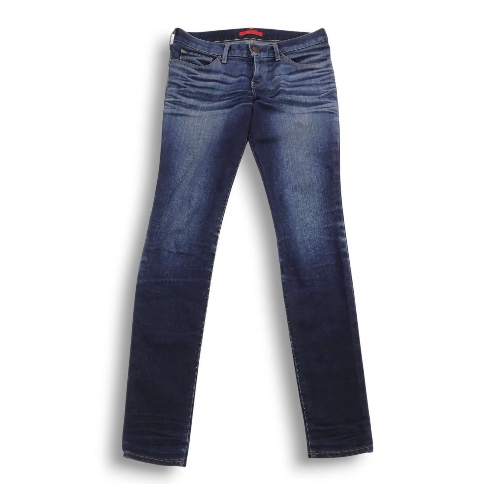 レッドカード デニム スキニー パンツ ジーンズ ダメージ ストレッチ加工 XS RED CARD レッドカード 通年 USED加工☆ ストレッチ デニム