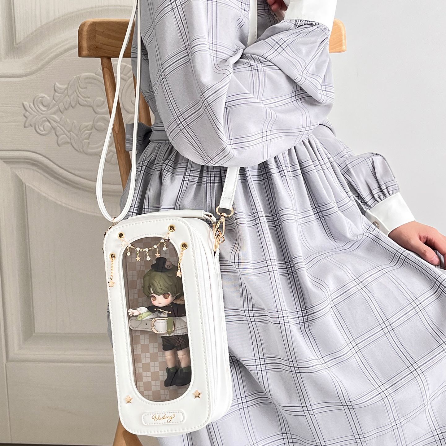 ドールキャリーバッグ 30cm用 1/8ドールバック 1/8 ドール用バッグ 鞄