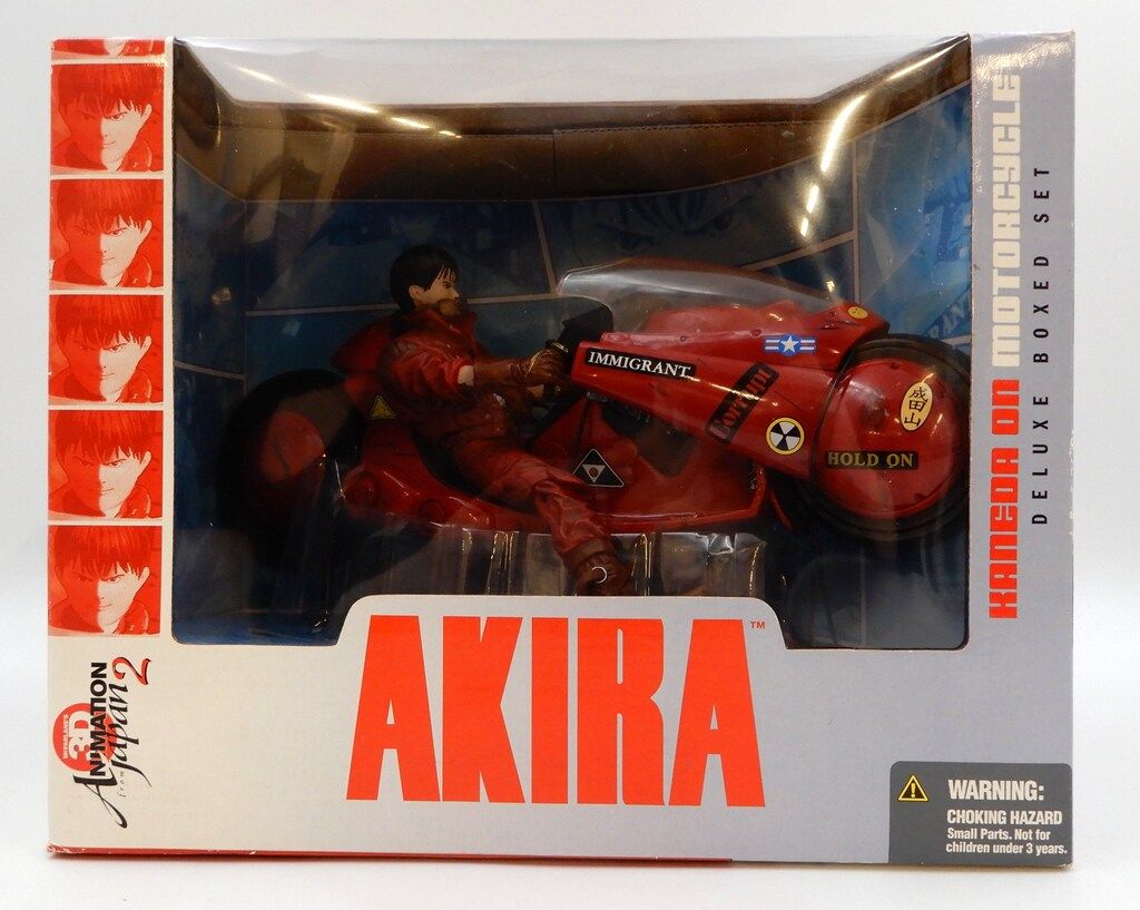 McFARLANE TOYS 3D ANIMATION FROM JAPAN 02 KANEDA ON MOTORCYCLE (DELUXE BOXED SET)