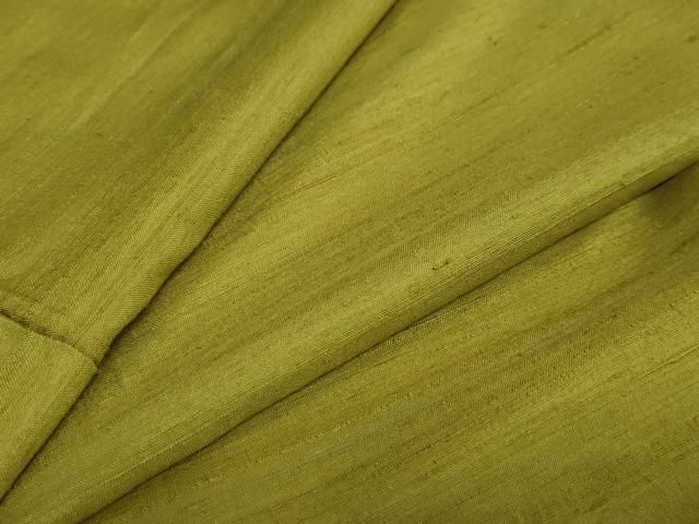 平和屋着物 結城紬 鶯色 正絹 DAAY5468ud